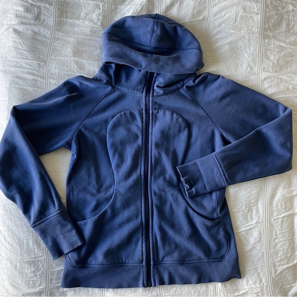 lululemon athletica Jackets & Blazers - Lululemon Periwinkle Full-Zip Hoodie in size 12